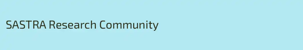 SASTRA Research Community 